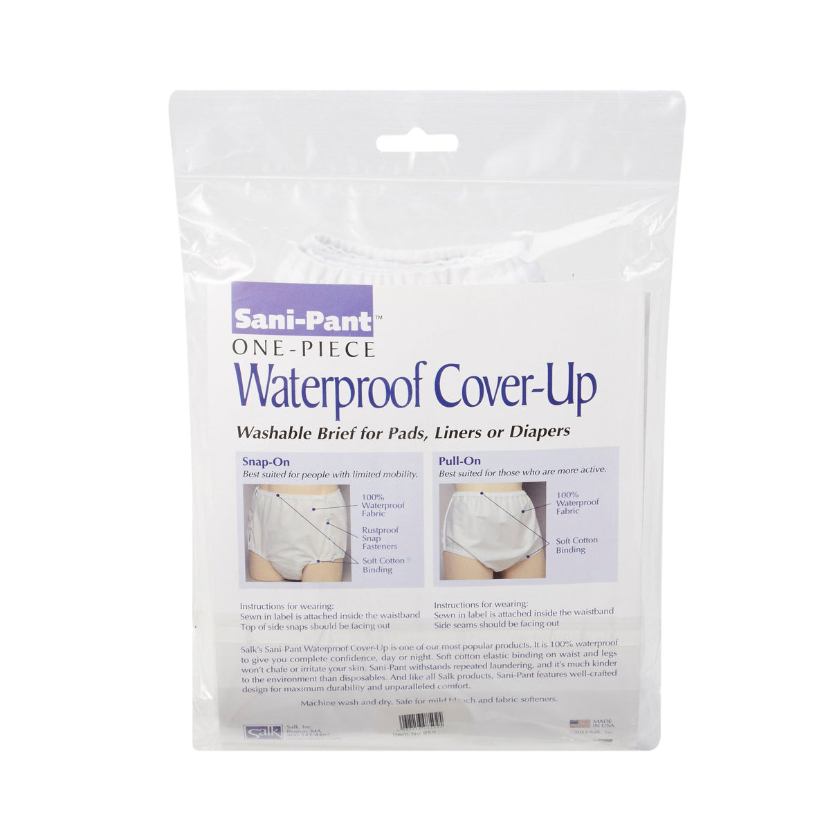 Sani-Pant™ Protective Underwear Unisex Nylon / Plastic Large Pull On Reusable - BeHope