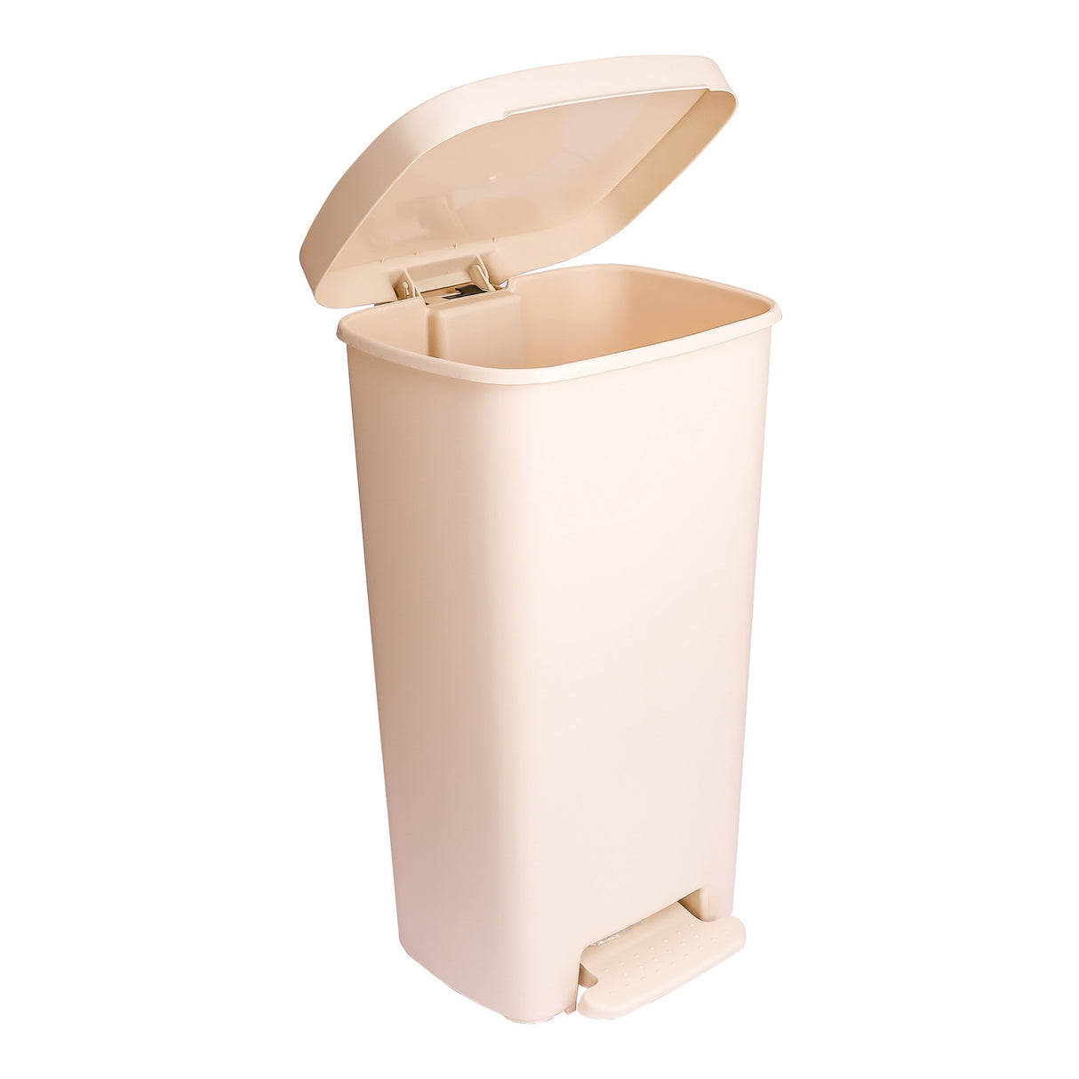 Trash Can McKesson 52 Quart / 13 gal. Beige Plastic Rectangular - BeHope