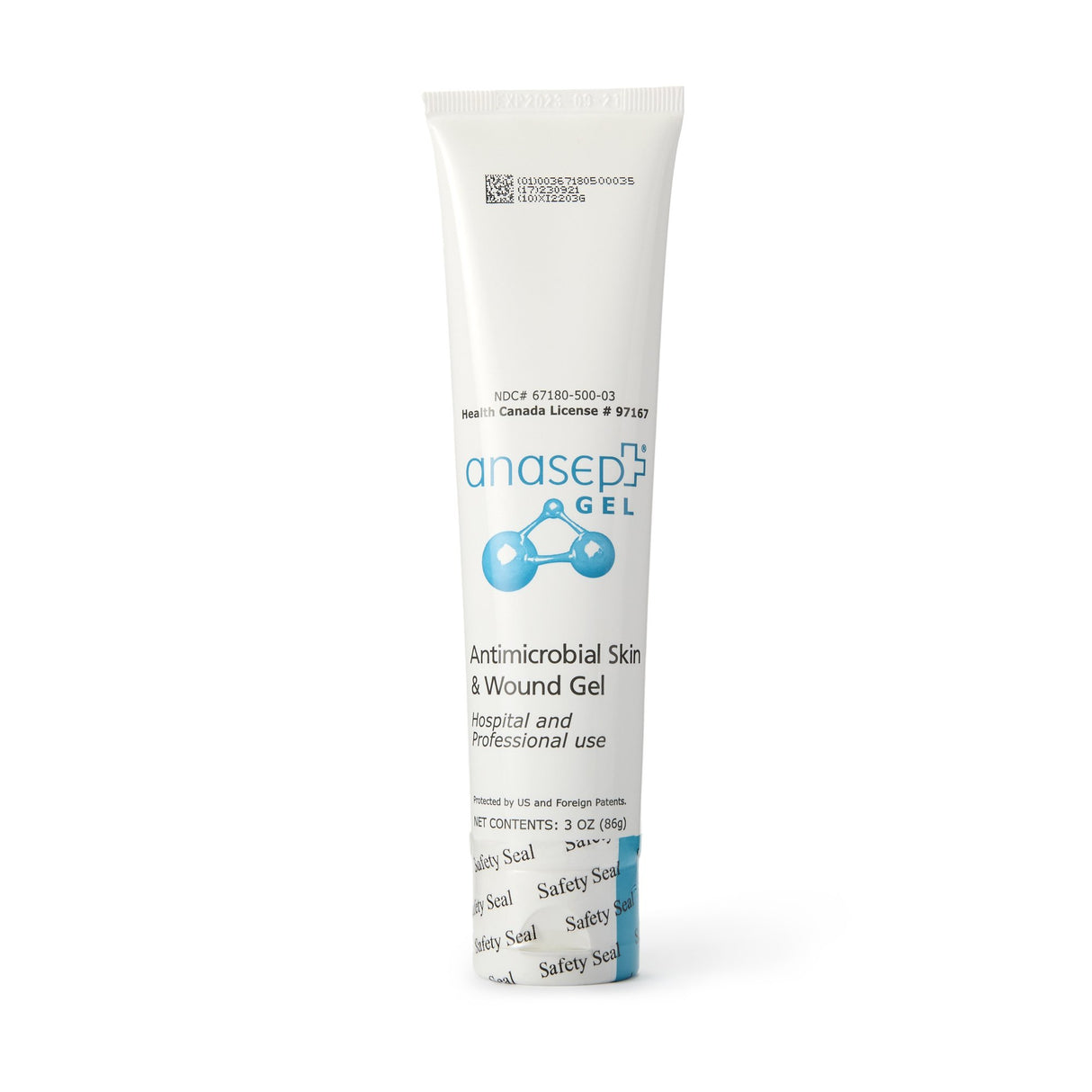 Antimicrobial Hydrogel Anasept® Antimicrobial Skin and Wound Gel 3 oz. Gel / Amorphous NonSterile - BeHope