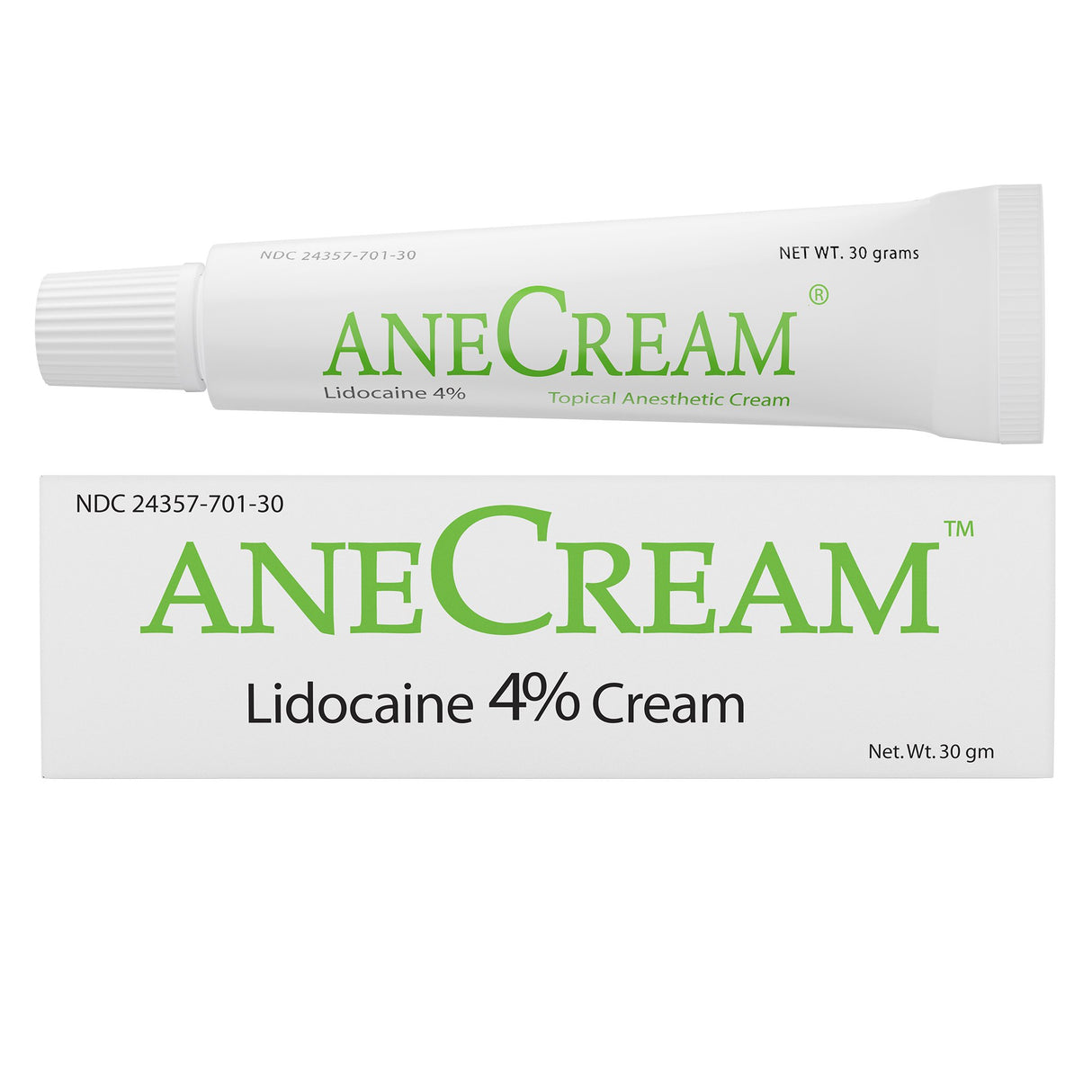 Topical Pain Relief AneCream™ 4% Strength Lidocaine Cream 30 Gram - BeHope