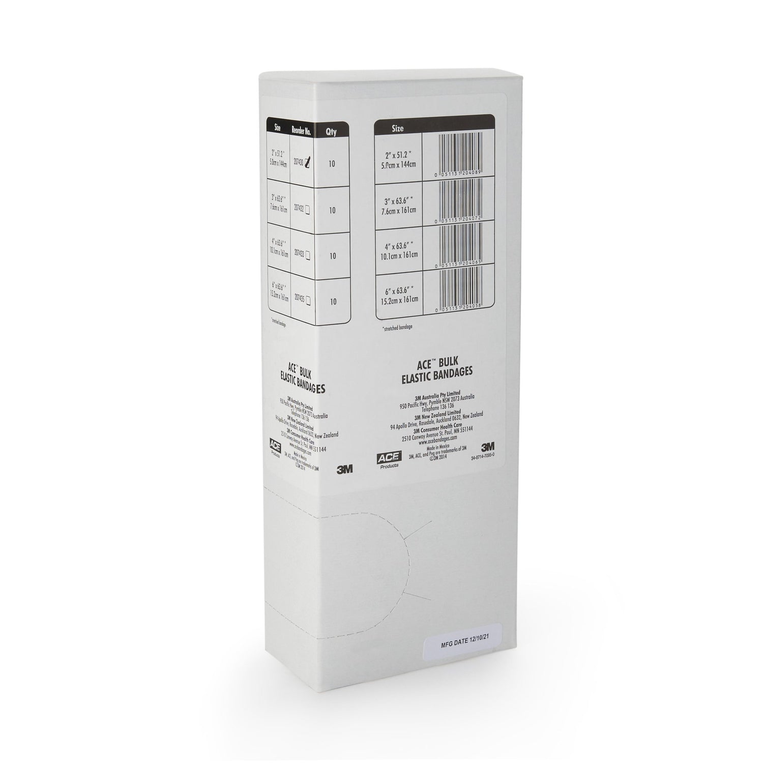 Elastic Bandage 3M™ ACE™ 2 Inch X 5 Yard Clip Detached Closure Tan NonSterile Standard Compression - BeHope