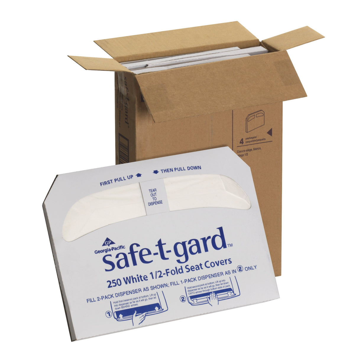 Toilet Seat Cover Safe-T-Gard™ Half Fold 16.8 X 14.3 Inch - BeHope