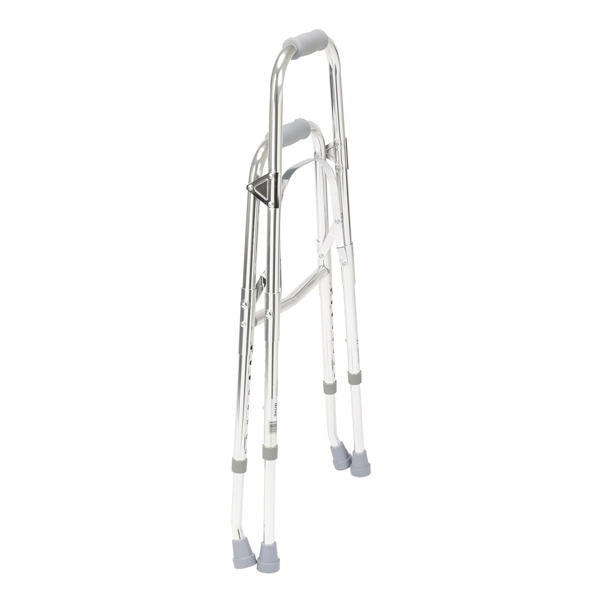 Side Step Folding Walker Adjustable Height drive™ Hemi Aluminum Frame 300 lbs. Weight Capacity 29-1/2 to 37 Inch Height - BeHope