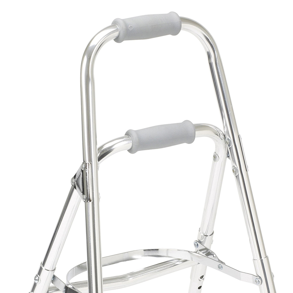 Side Step Folding Walker Adjustable Height drive™ Hemi Aluminum Frame 300 lbs. Weight Capacity 29-1/2 to 37 Inch Height - BeHope