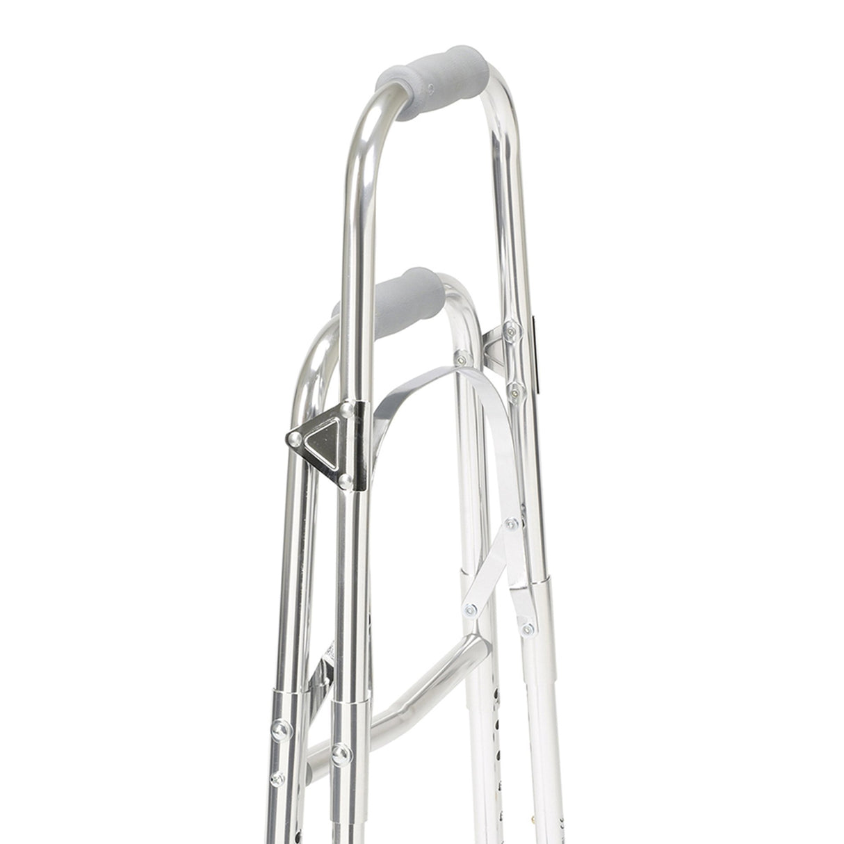 Side Step Folding Walker Adjustable Height drive™ Hemi Aluminum Frame 300 lbs. Weight Capacity 29-1/2 to 37 Inch Height - BeHope