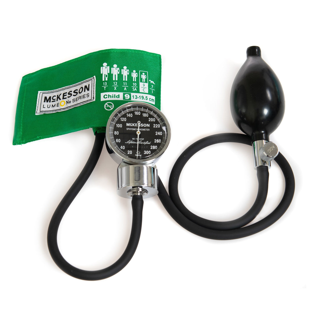 Aneroid Sphygmomanometer Unit McKesson LUMEON™ Pediatric Cuff Nylon Cuff 13 - 19.5 cm Pocket Aneroid - BeHope