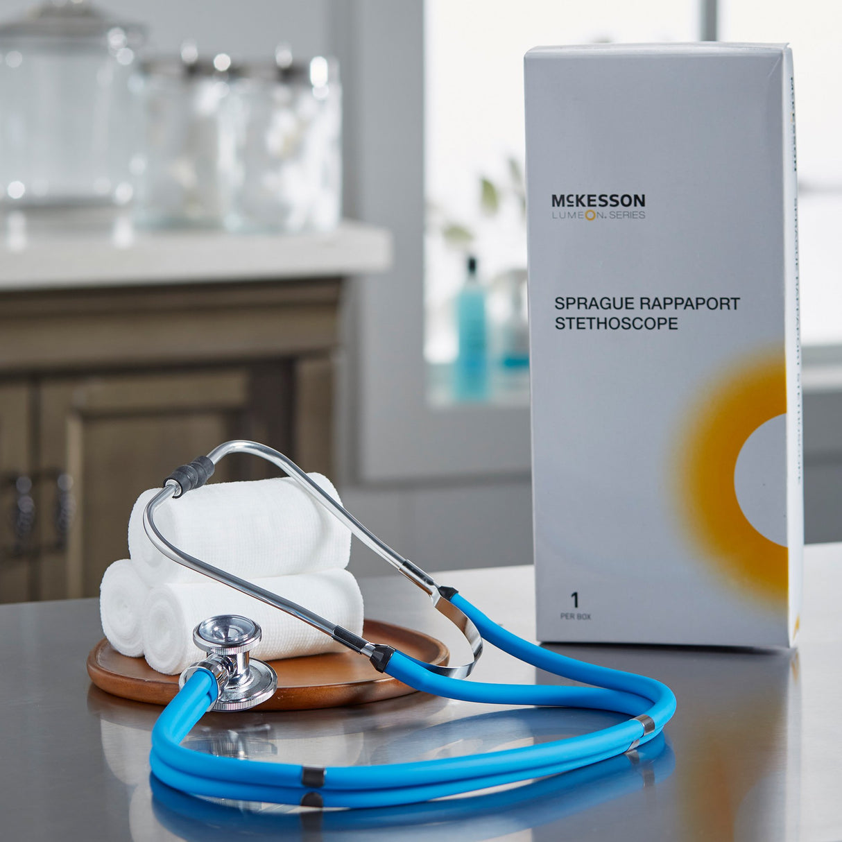 Sprague Stethoscope McKesson Royal Blue 2-Tube 22 Inch Tube Double Sided Chestpiece - BeHope