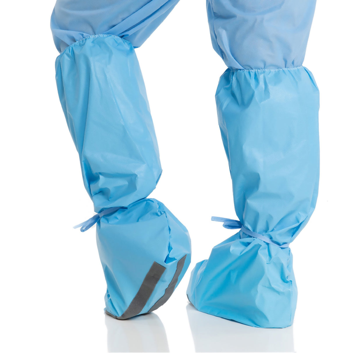 Boot Cover Hi Guard® One Size Fits Most Knee High Nonskid Sole Blue NonSterile - BeHope