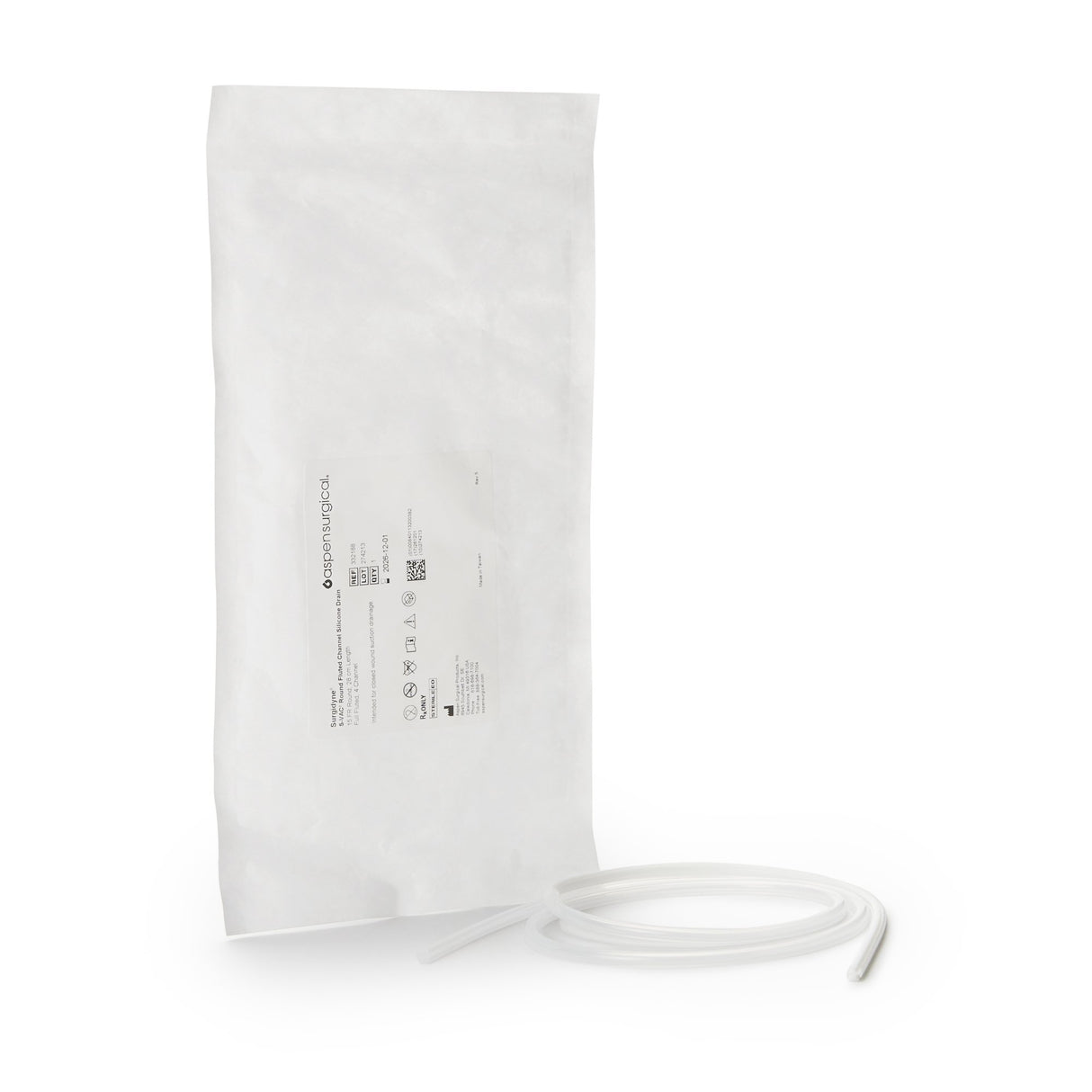 Wound Drain Tube S-Vac® Round/Full Type Without Attachment 4 Channel Type 15 Fr. Size Sterile - BeHope