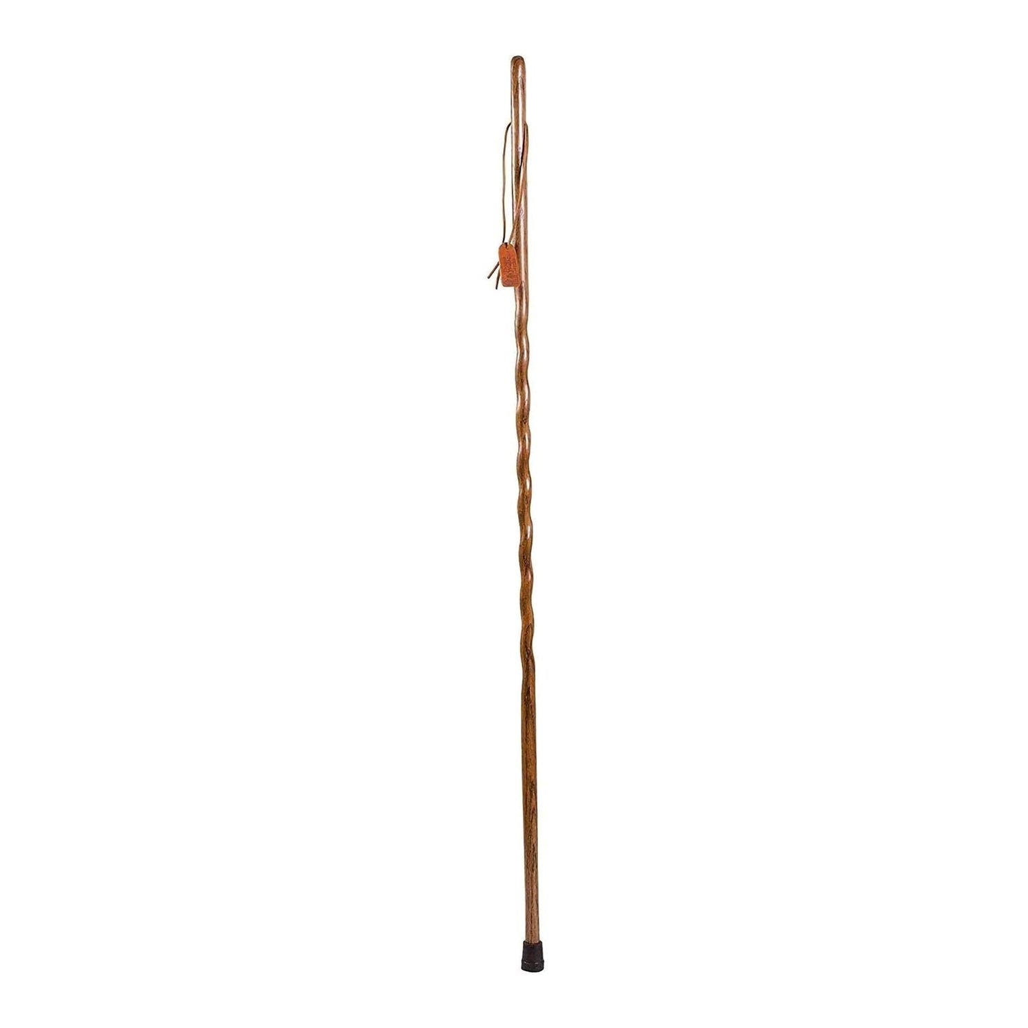 Walking Stick Brazos™ Twisted HitchHiker Wood 58 Inch Height Brown Oak - BeHope