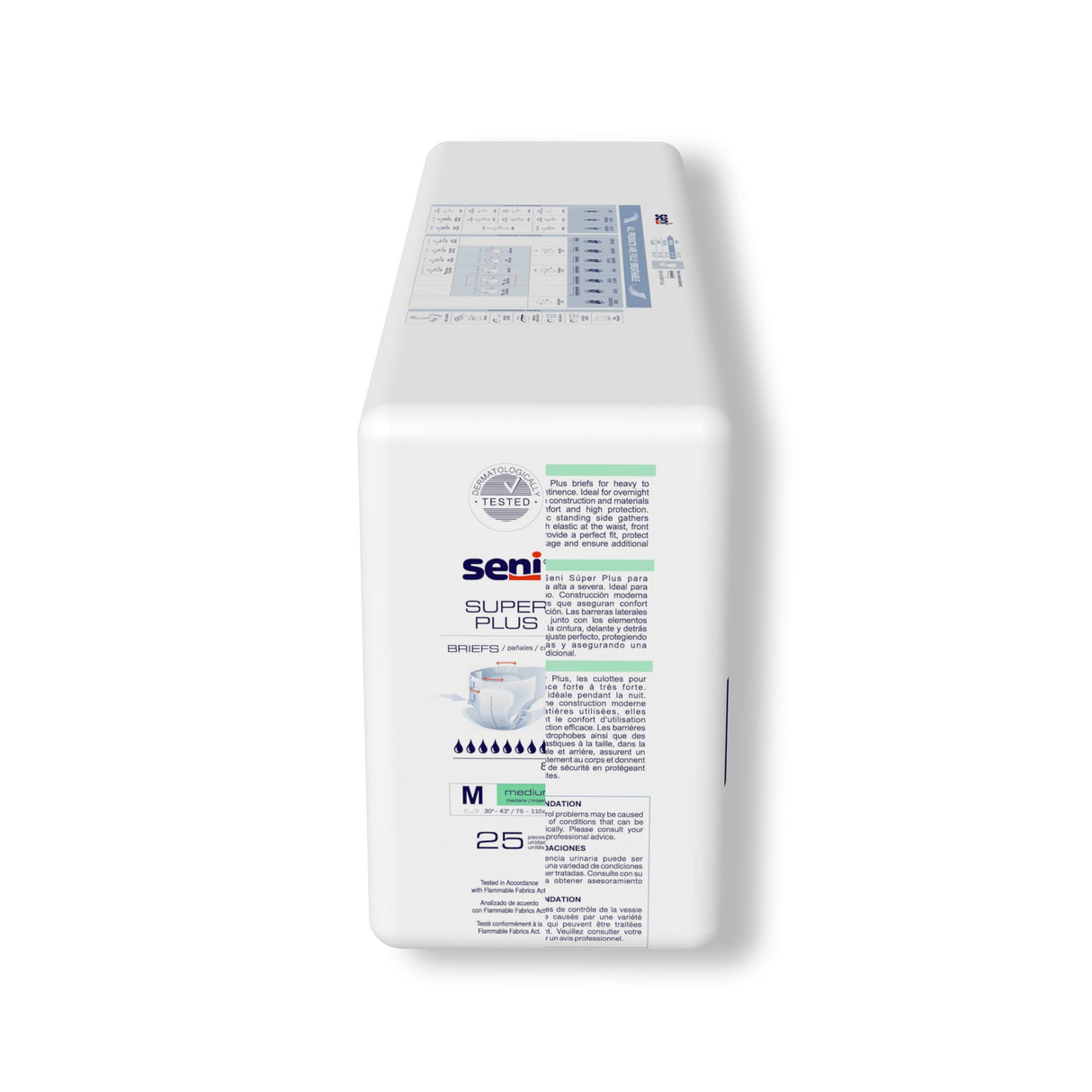 Unisex Adult Incontinence Brief Seni® Super Plus Medium Disposable Heavy Absorbency - BeHope