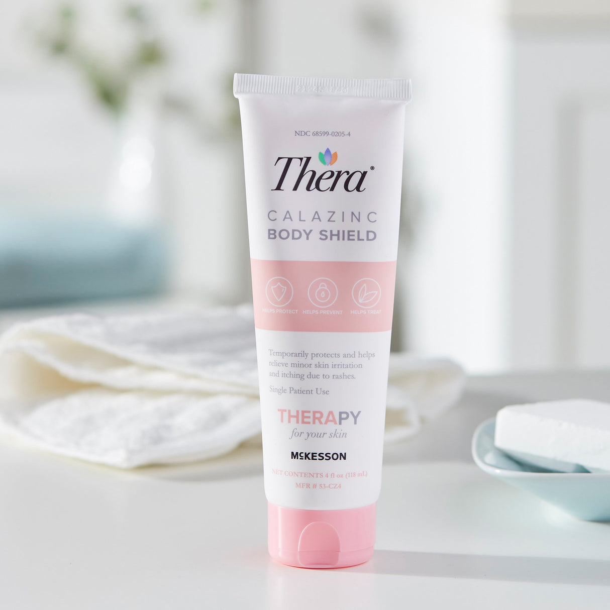 Skin Protectant Thera® Calazinc Body Shield 4 oz. Tube Scented Cream - BeHope