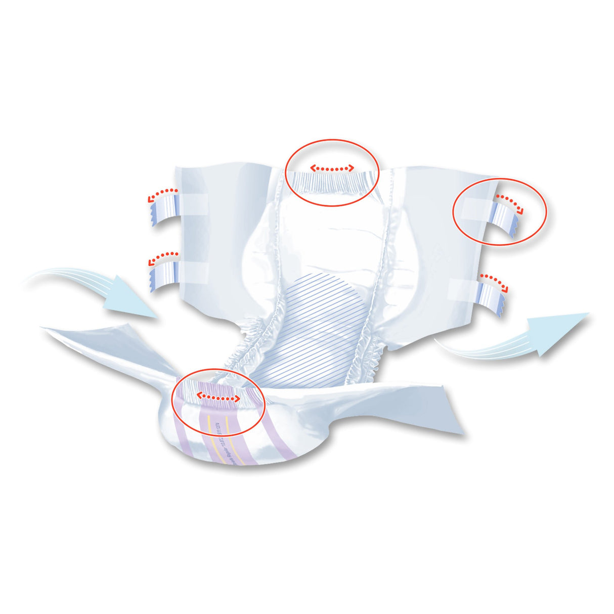 Unisex Adult Incontinence Brief Seni® Super Quatro Regular Disposable Heavy Absorbency - BeHope