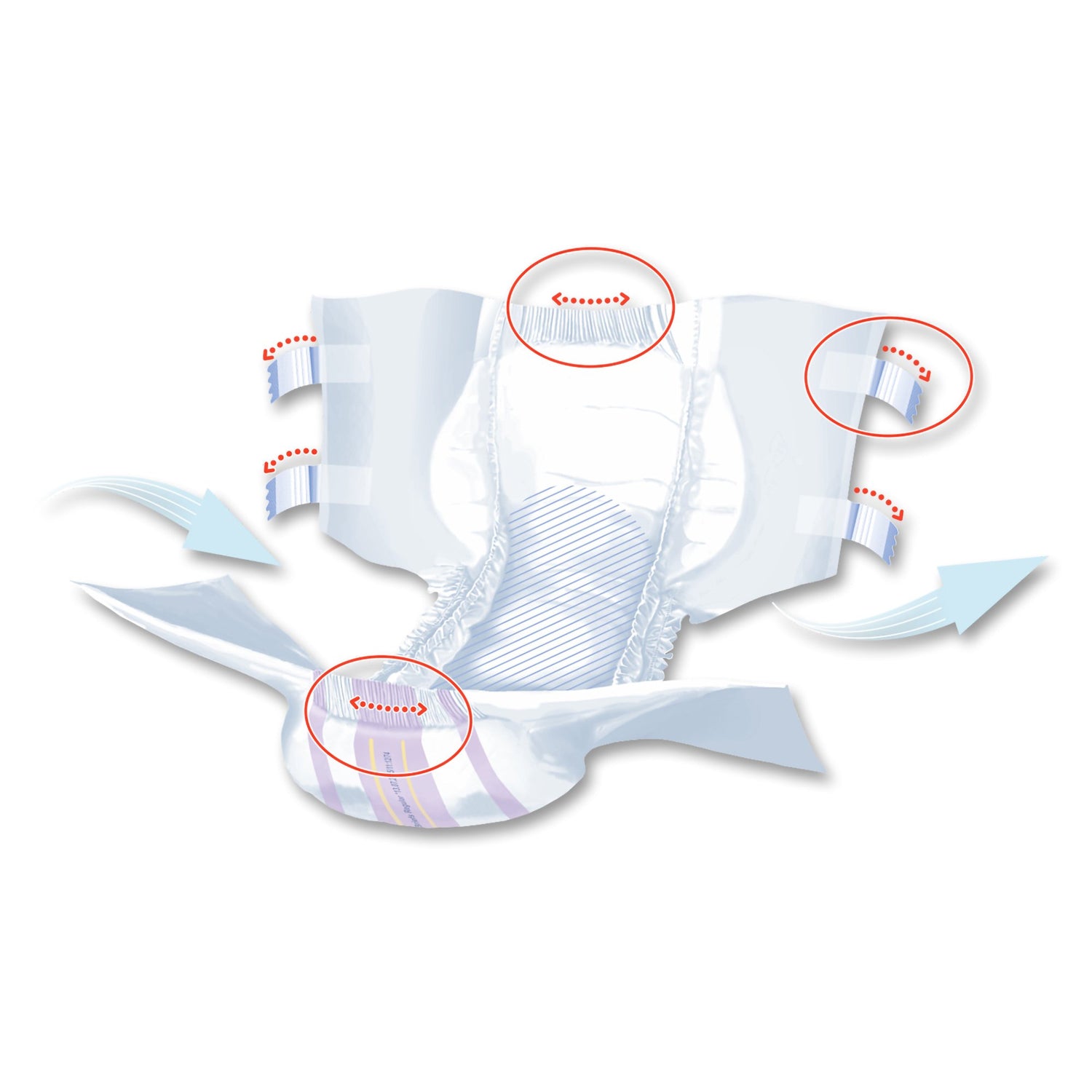 Unisex Adult Incontinence Brief Seni® Super Quatro Regular Disposable Heavy Absorbency - BeHope