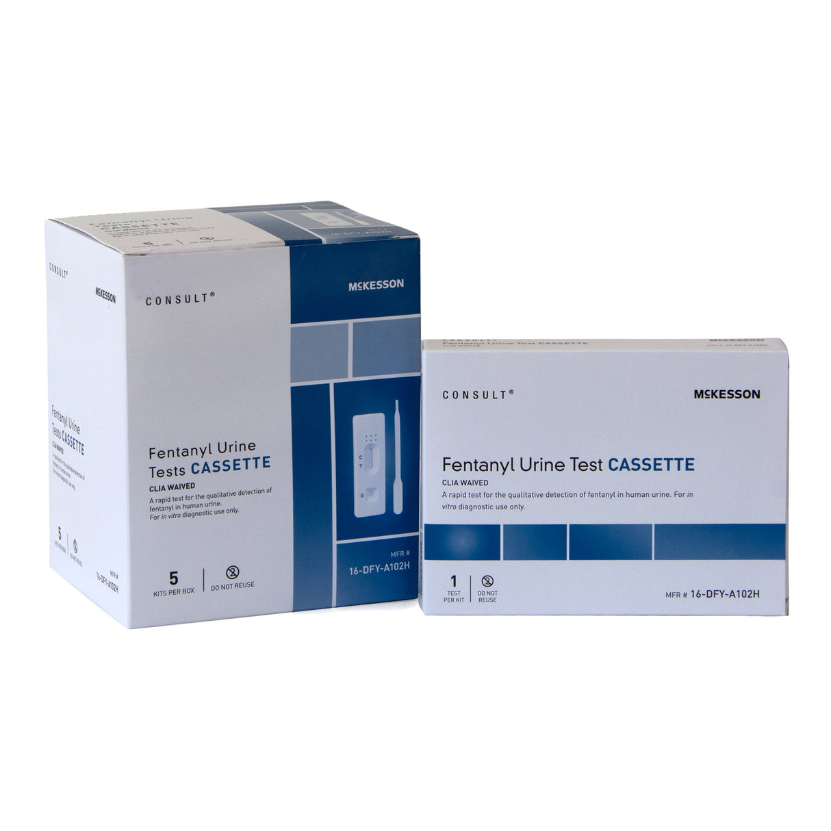 Drugs of Abuse Test Kit McKesson Consult™ Fentanyl (OTC Approved) 5 Tests CLIA Waived - BeHope