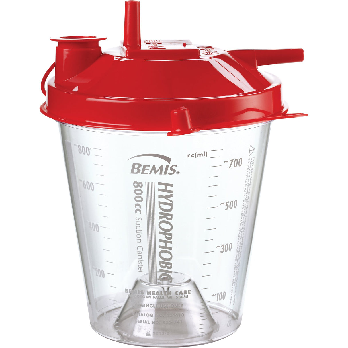 Rigid Suction Canister Hi-flow™ with Hydrophobic Pour Lid and Filter - BeHope