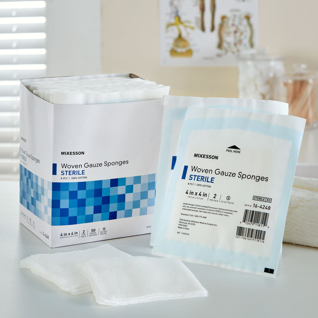 Gauze Sponge Mckesson Sterile for Wound Dressing and Cleaning - BeHope
