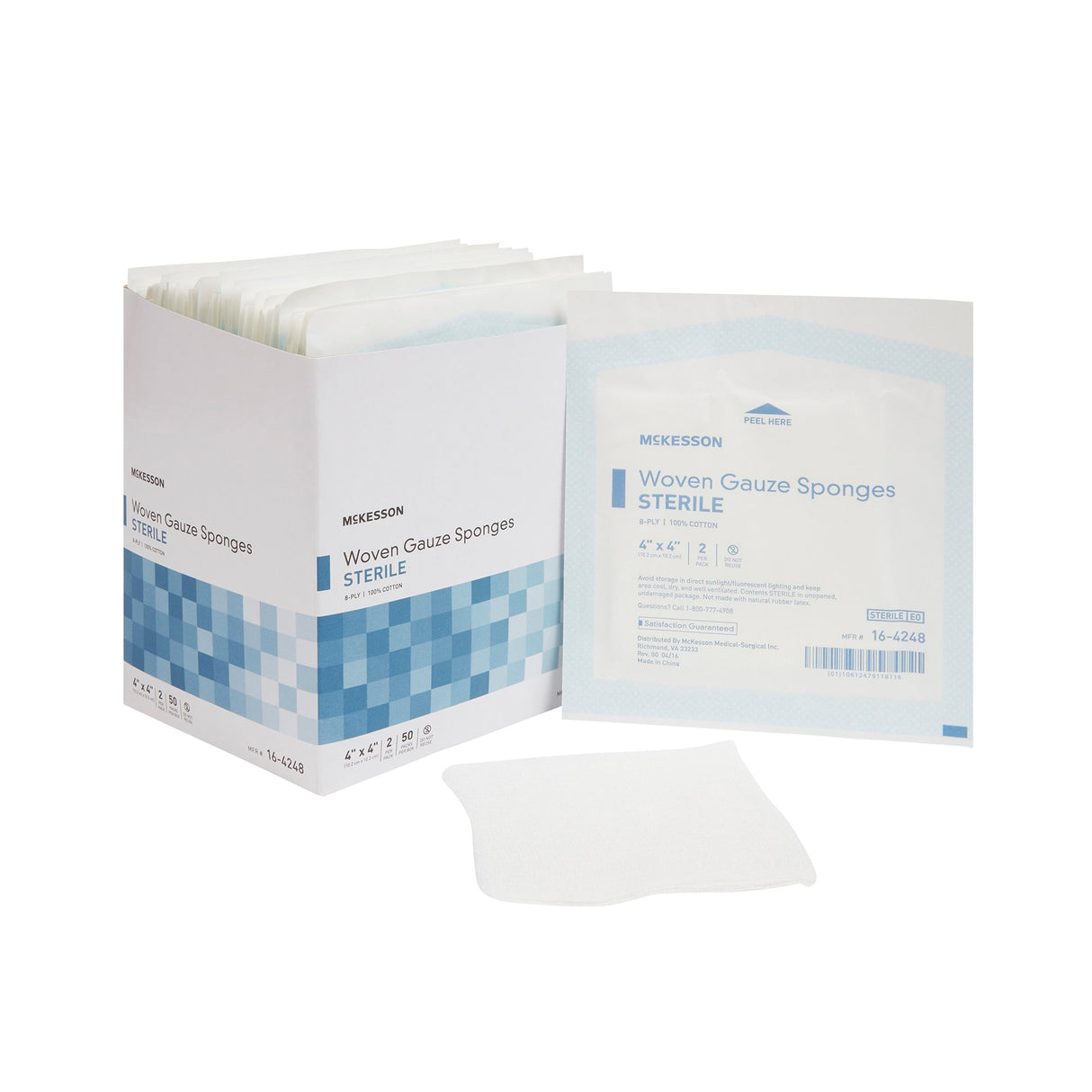 Gauze Sponge Mckesson Sterile for Wound Dressing and Cleaning - BeHope