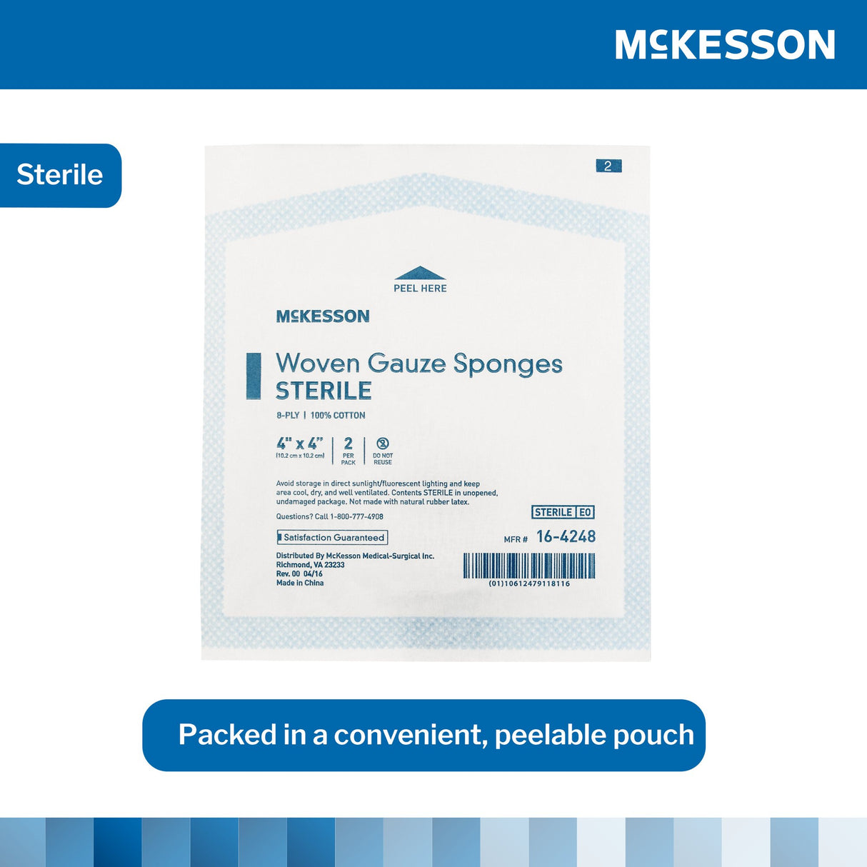 Gauze Sponge Mckesson Sterile for Wound Dressing and Cleaning - BeHope
