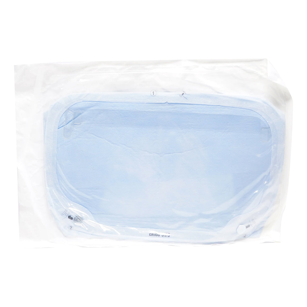 Surgical Head Covering with Shield Flyte™ Steri-Shield® Peel-Away One Size Fits Most White Pull On Closure - BeHope