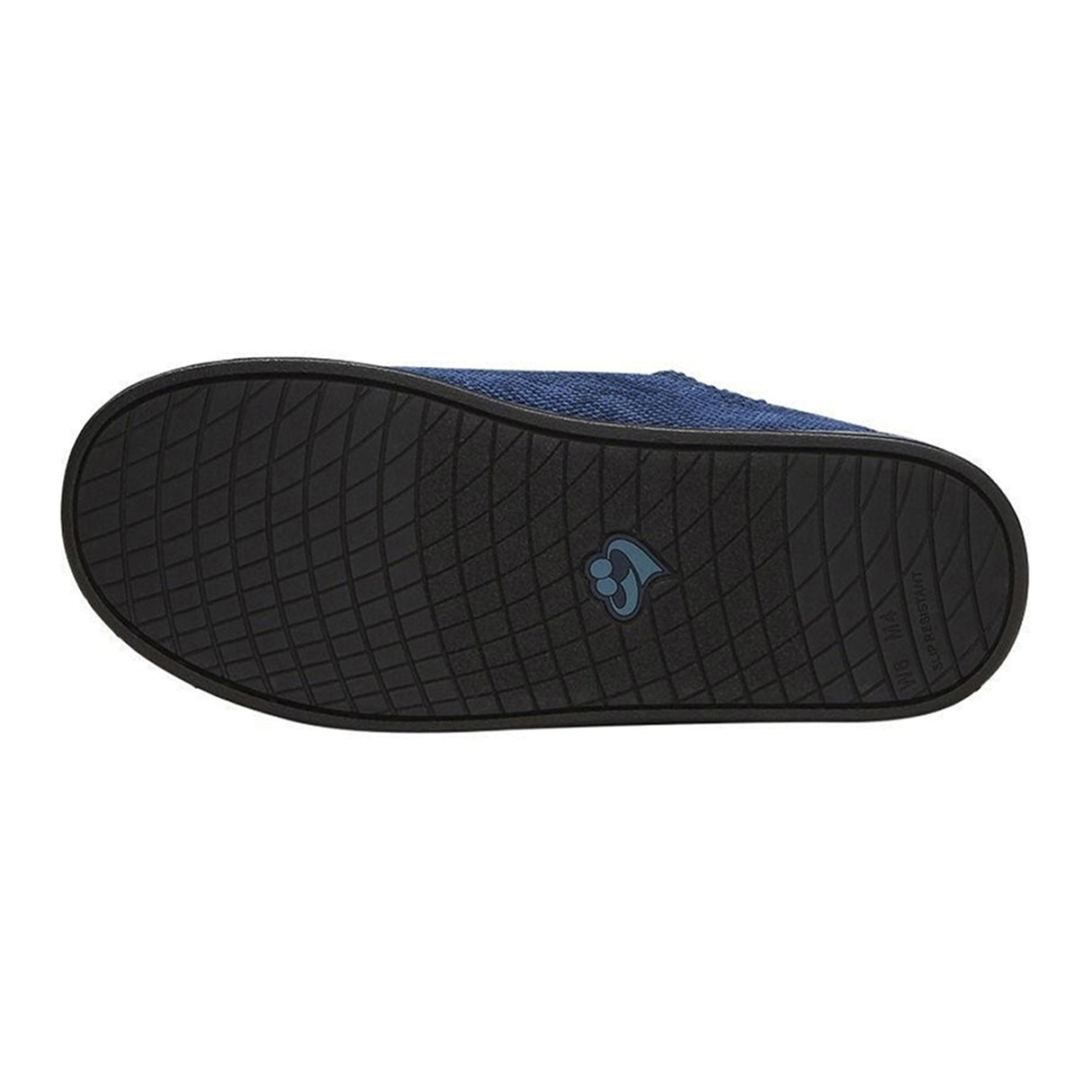 Slippers Silverts® Female Adult Size 6 / 2X-Wide Hard Sole Single Patient Use Navy Blue - BeHope