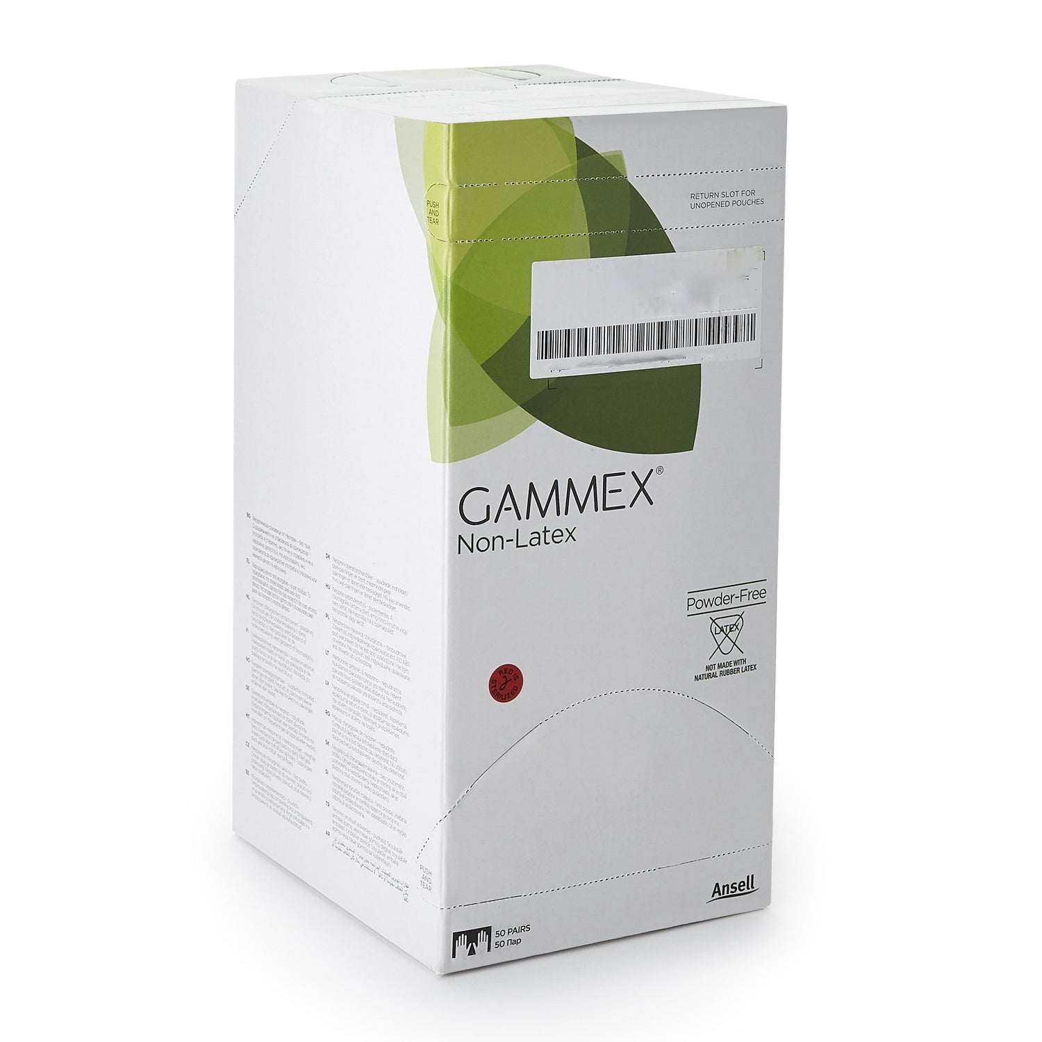 Surgical Glove GAMMEX® Non-Latex Size 6.5 Sterile Polyisoprene Standard Cuff Length Micro-Textured Green Chemo Tested - BeHope