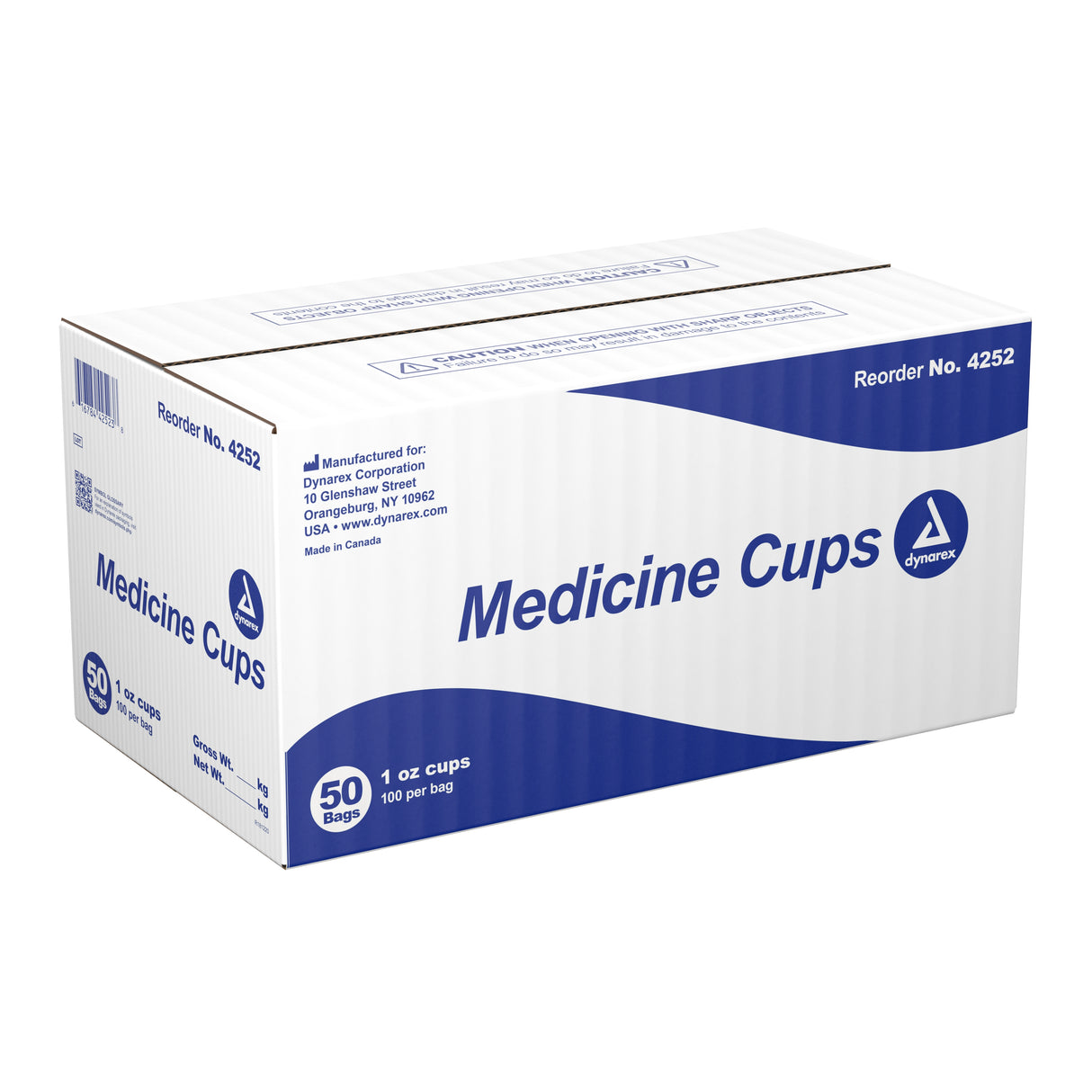 Medicine Cup Dynarex® 1 oz. Clear Plastic Disposable NonSterile - BeHope