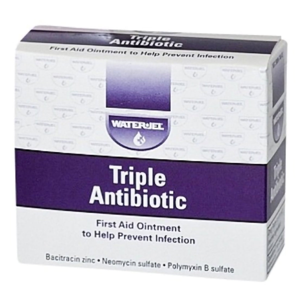 First Aid Antibiotic Bacitracin / Neomycin / Polymyxin B Water Jel® Ointment 0.9 Gram Individual Packet - BeHope