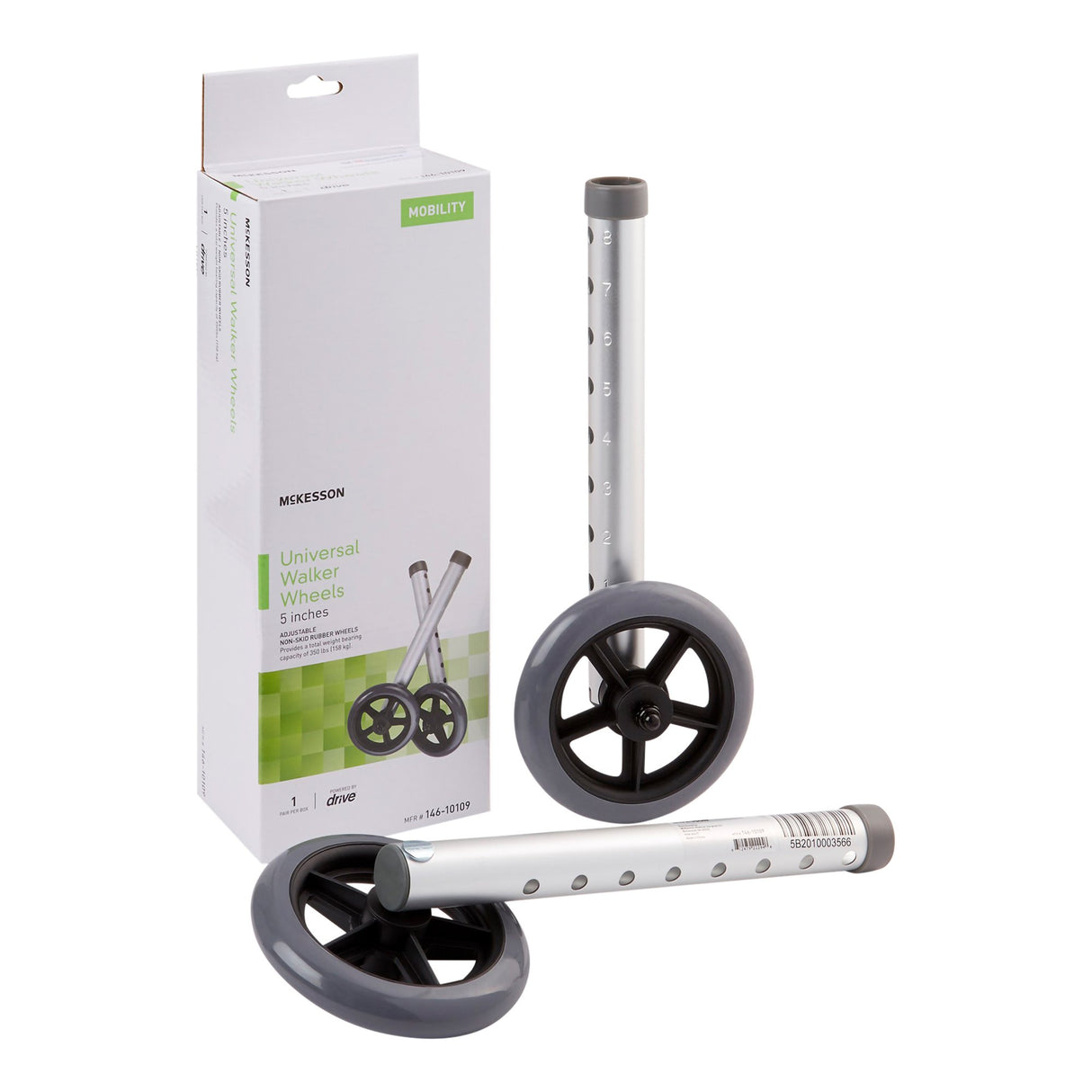 McKesson Walker Wheel For 1-inch Frame Diameter Walkers - BeHope