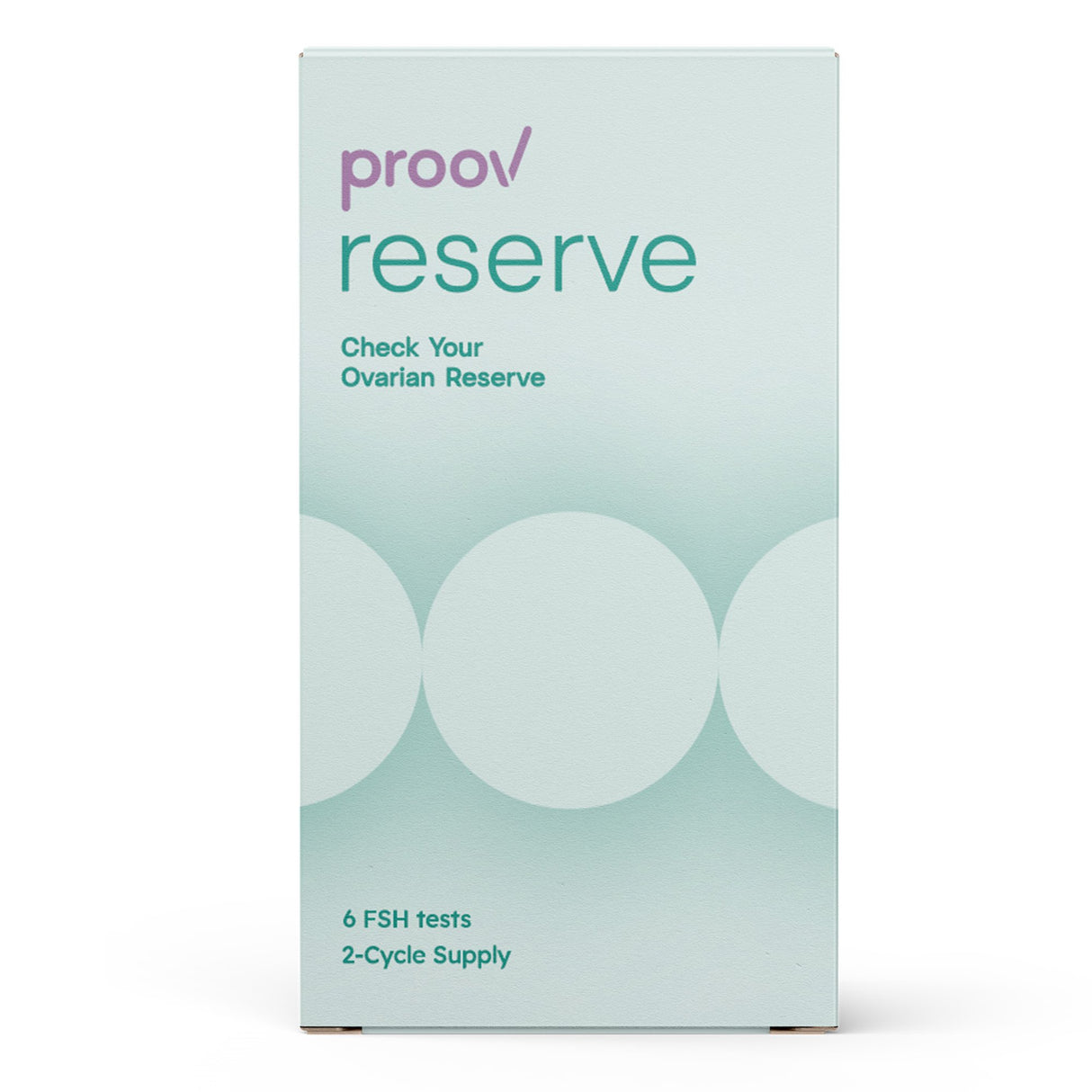 Sexual Health Test Kit Proov Reserve Follice Stimulating Hormone (FSH) 6 Tests per Kit CLIA Waived - BeHope