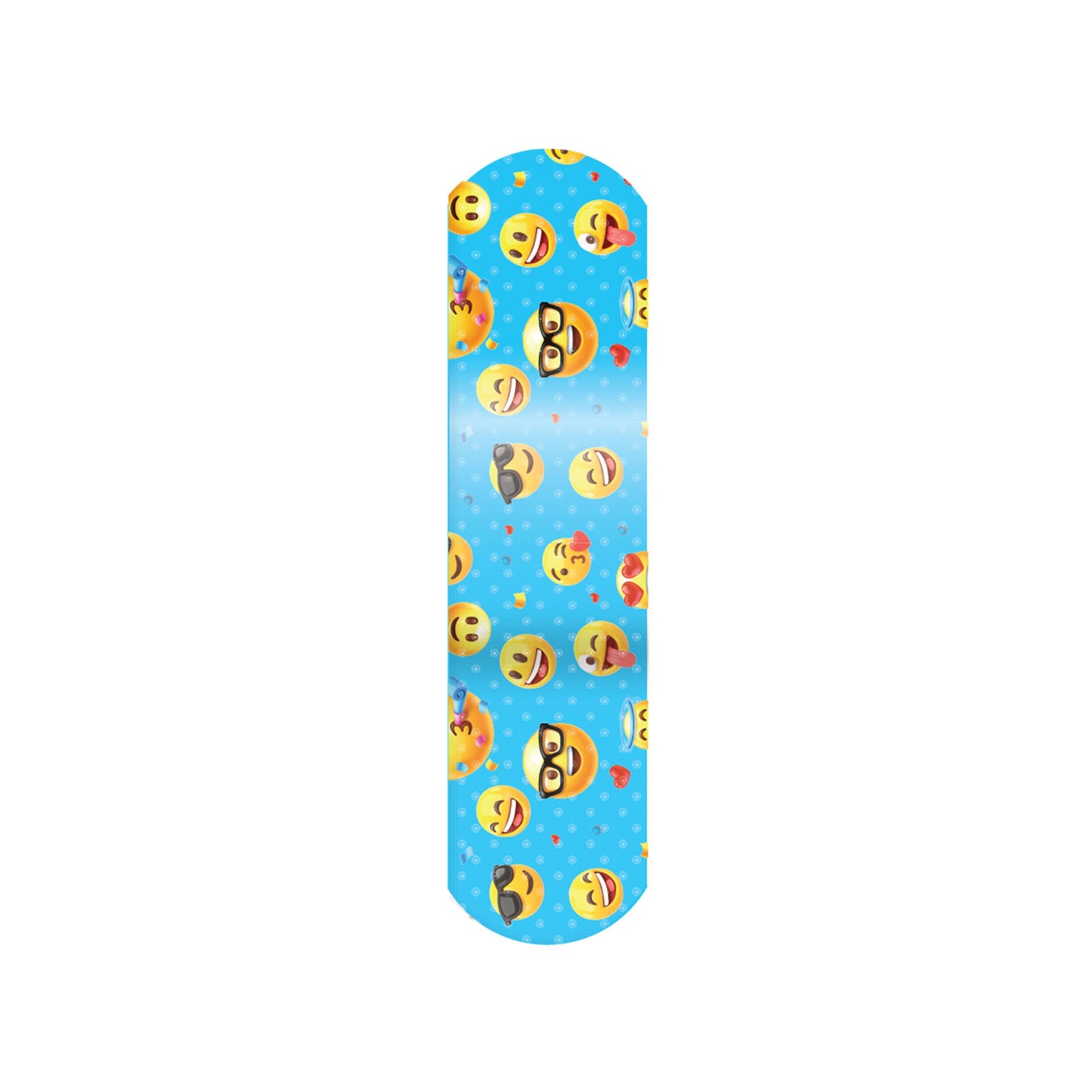 Adhesive Strip Stat Strip® Plastic Kid Design (Emoji Fun) 3/4 X 3 Inch Sterile - BeHope