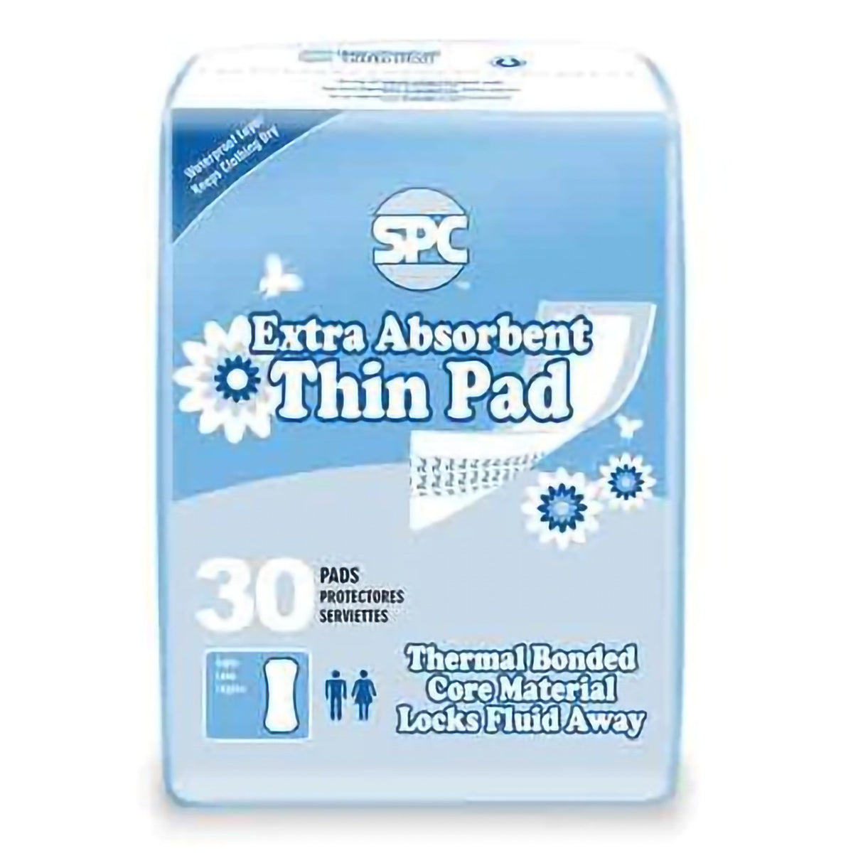 Incontinence Liner SPC 12 Inch Length Moderate Absorbency Thermal Bonded Core One Size Fits Most - BeHope