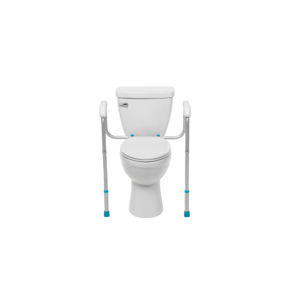 Aquasense Adjustable Toilet Safety Rails, To Floor - BeHope