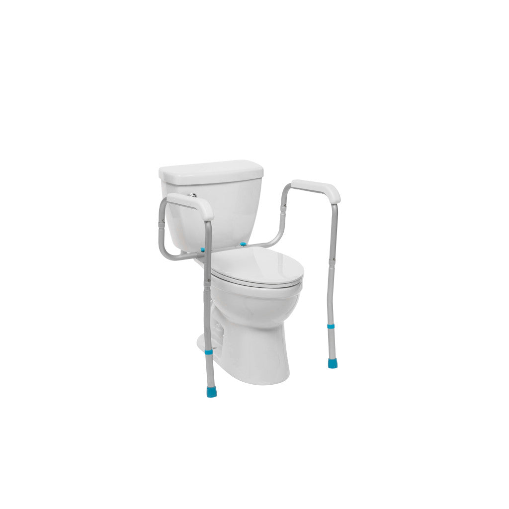 Aquasense Adjustable Toilet Safety Rails, To Floor - BeHope