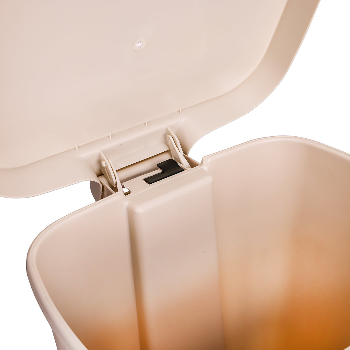 Trash Can McKesson 52 Quart / 13 gal. Beige Plastic Rectangular - BeHope