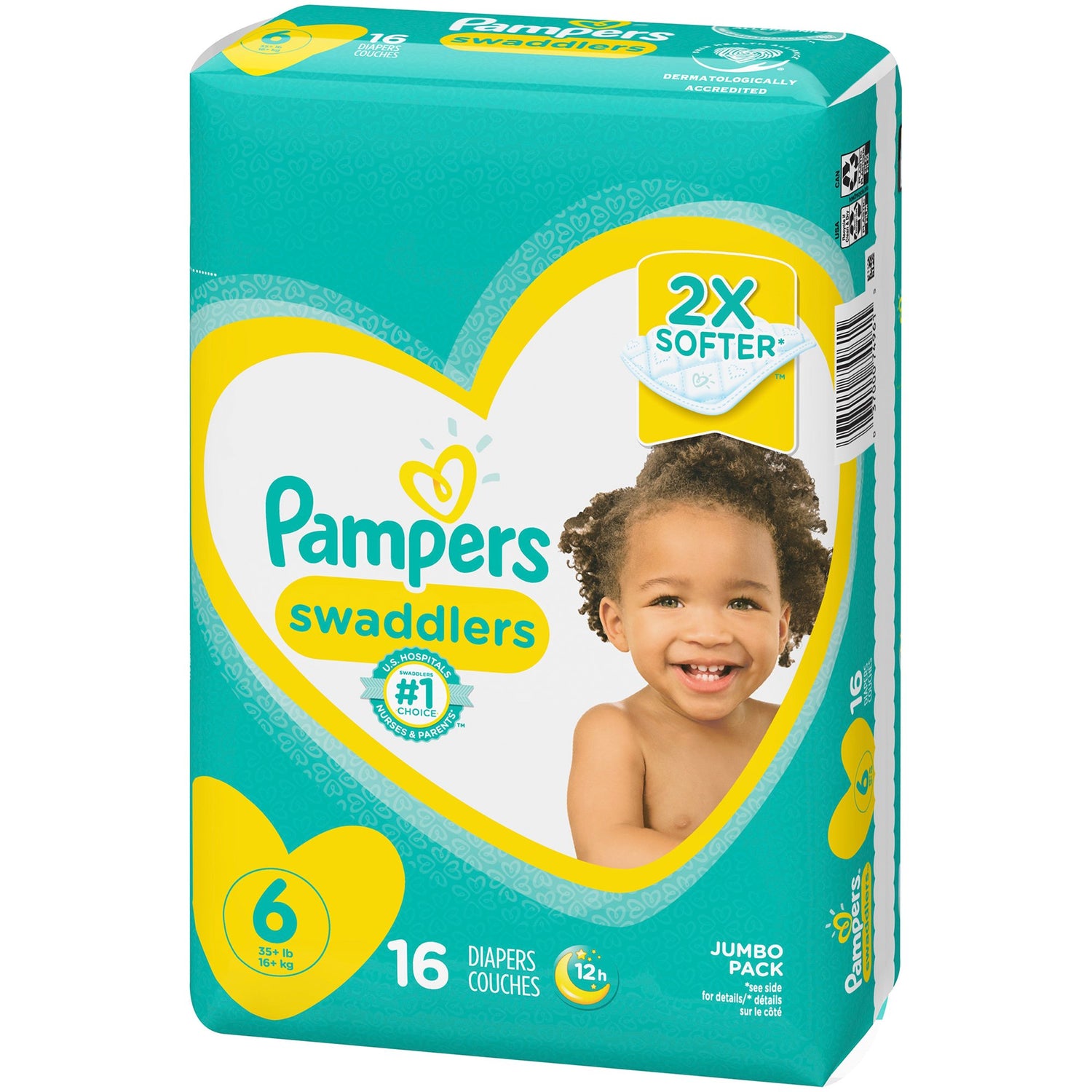 Unisex Baby Diaper Pampers® Swaddlers™ Size 6 Disposable Heavy Absorbency - BeHope