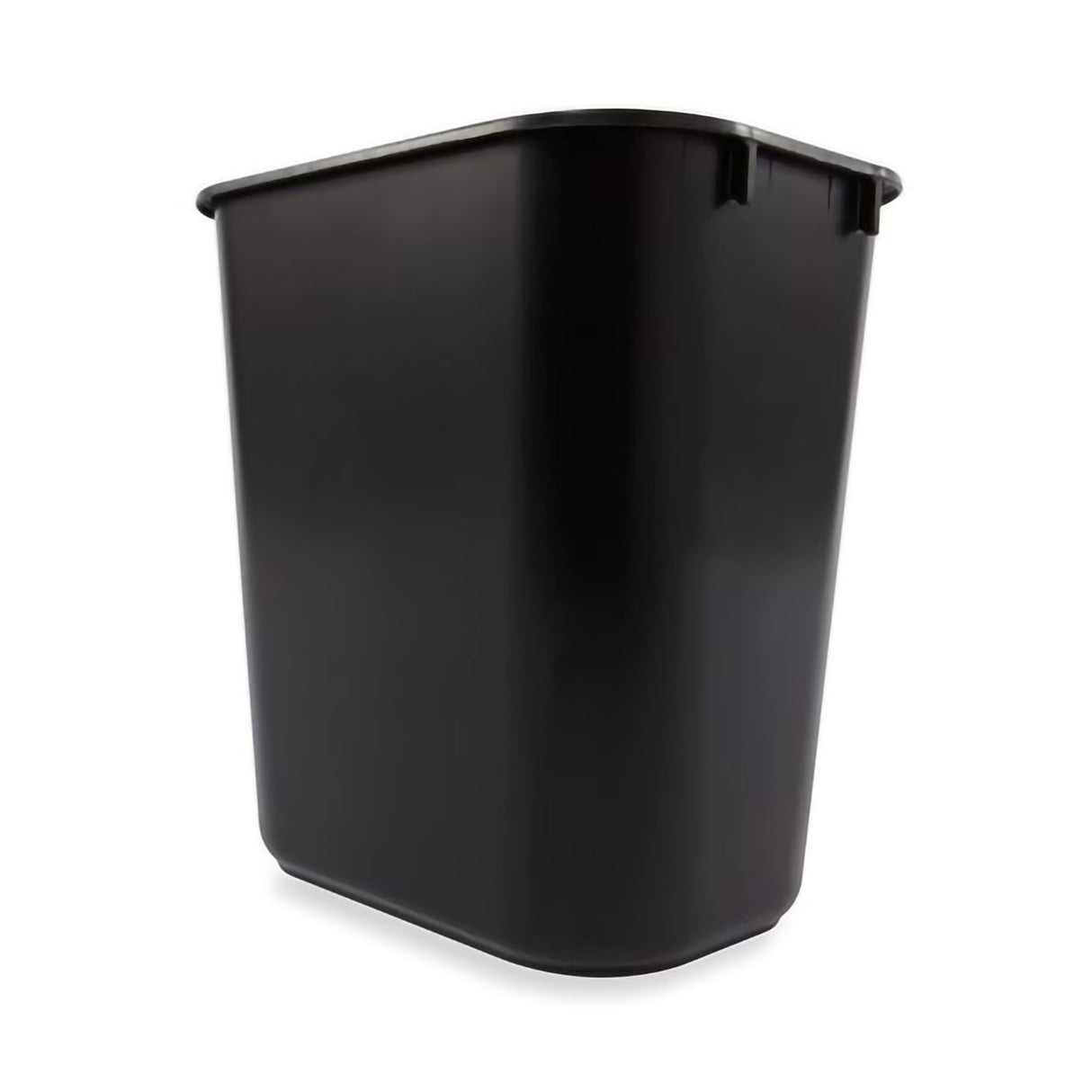 Trash Can Deskside 13-5/8 Quart / 3.25 gal. Black LLDPE Rectangular - BeHope