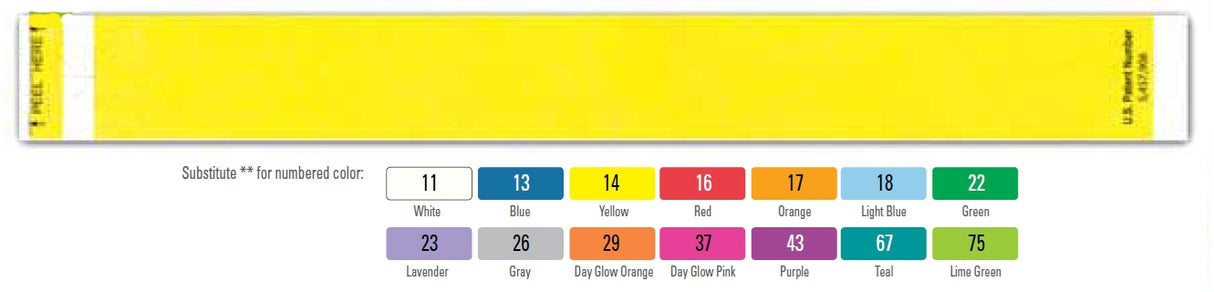 Identification Wristband Short Stay® Tabless™ Write On Band Adhesive Closure Without Legend - BeHope