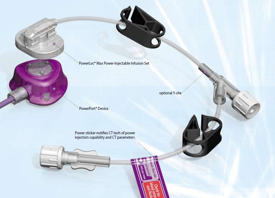 Huber Powerloc® Max Infusion Set with Y-site Injection Port - BeHope