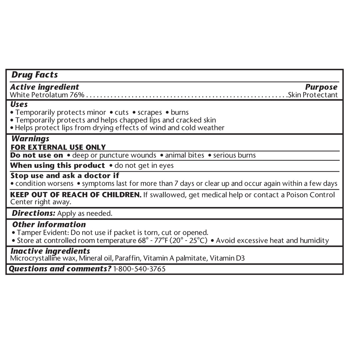 A & D Ointment Geri-Care® 5 Gram Individual Packet Unscented Ointment - BeHope