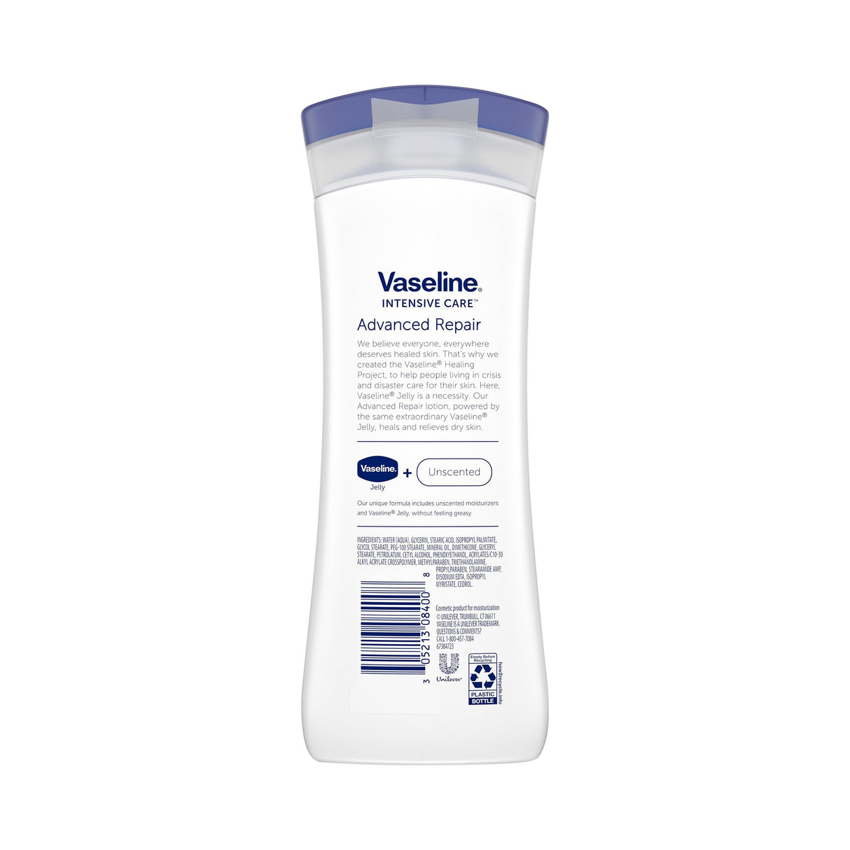 Hand and Body Moisturizer Vaseline® Intensive Rescue® Repairing 10 oz. Bottle Scented Lotion - BeHope