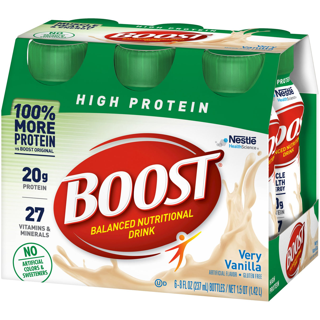 Oral Supplement Boost® High Protein Very Vanilla Flavor Liquid 8 oz. Bottle - BeHope