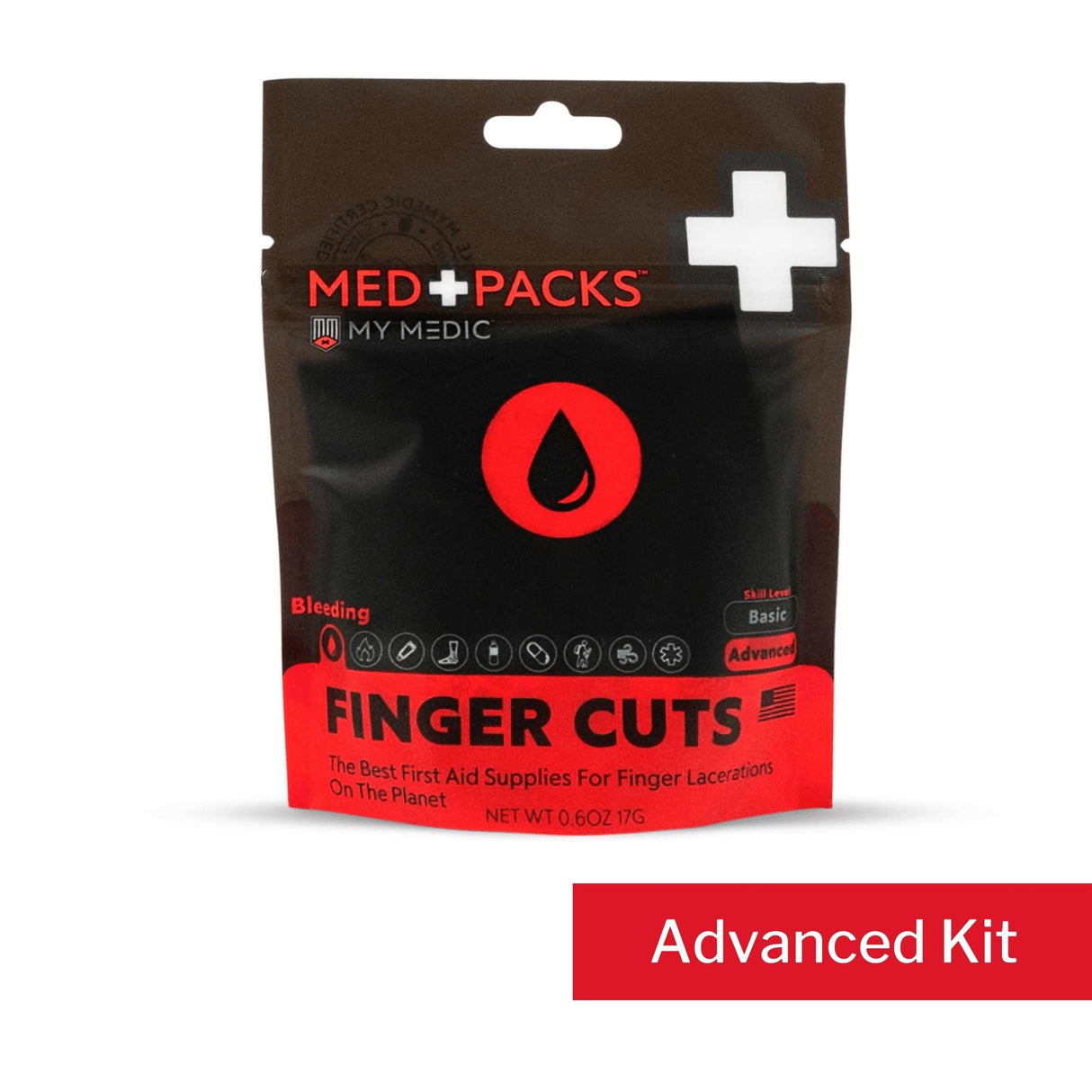 First Aid Kit My Medic™ MED PACKS FInger Cut Pouch - BeHope