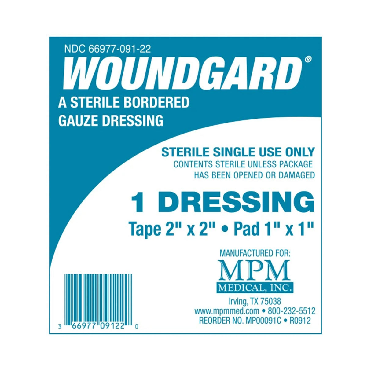 Island Dressing WoundGard® 2 X 2 Inch Square Sterile - BeHope