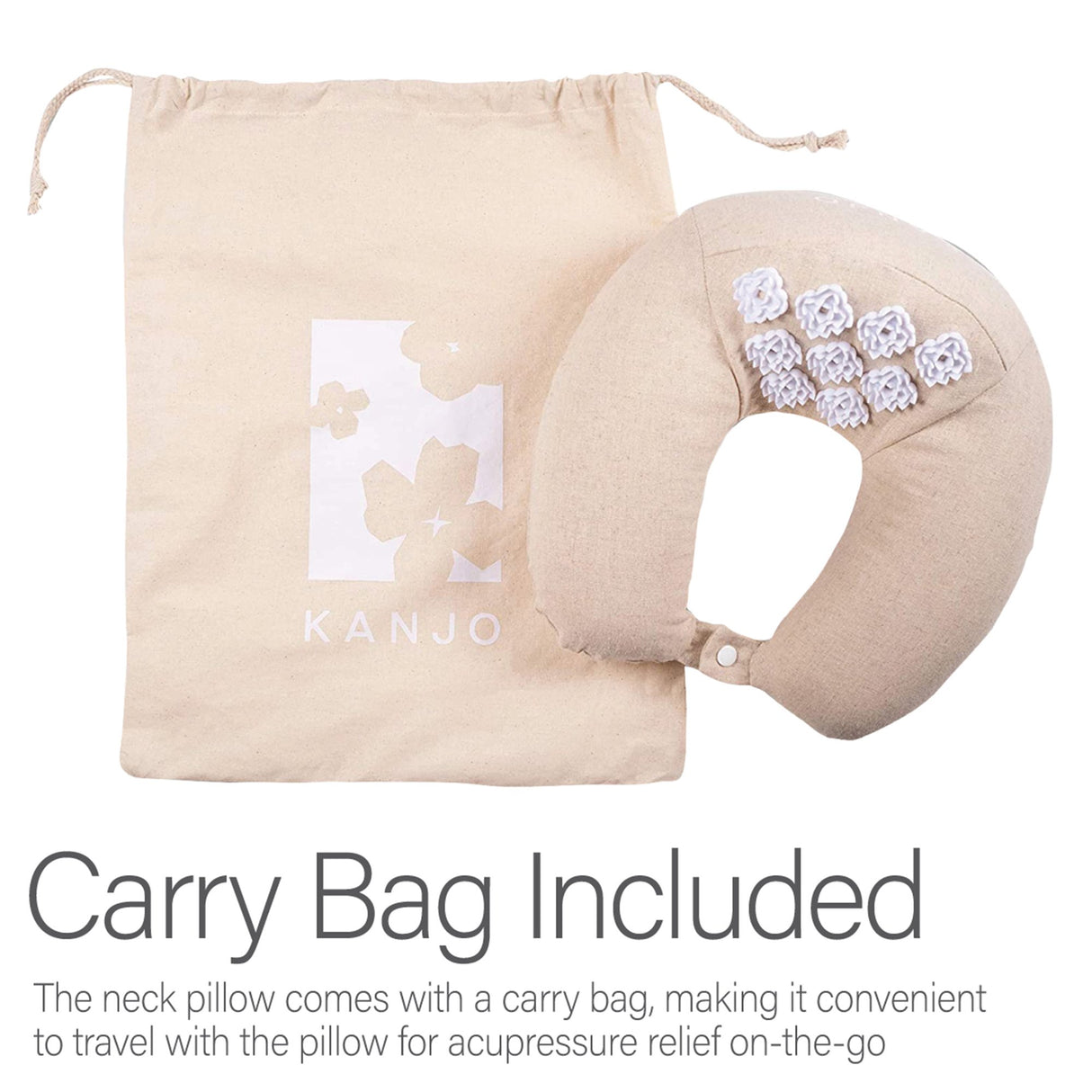 Acupressure Neck Pillow Kanjo 5 X 12 X 13 Inch - BeHope
