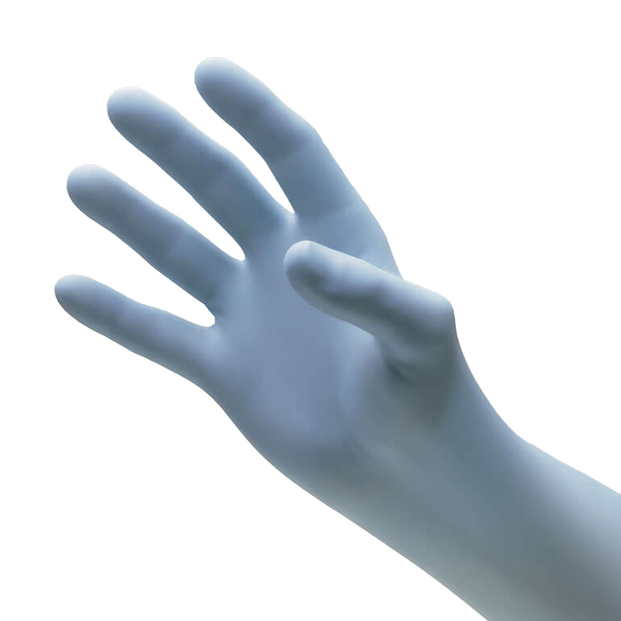 Exam Glove NitriDerm® Ultra Blue Medium NonSterile Nitrile Standard Cuff Length Fully Textured Light Blue Chemo Tested / Fentanyl Tested - BeHope