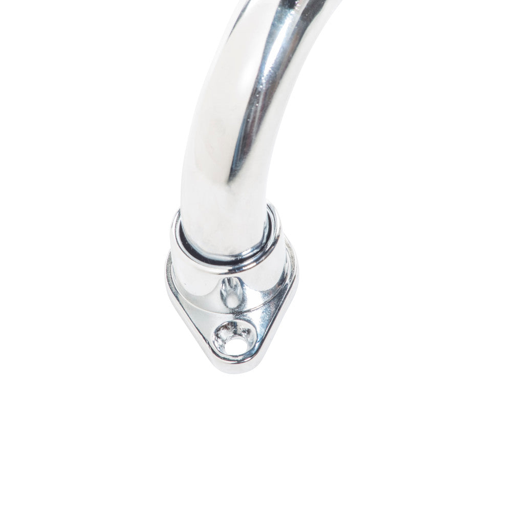 Aquasense Knurled Chrome Grab Bar With Rotating Flange - BeHope