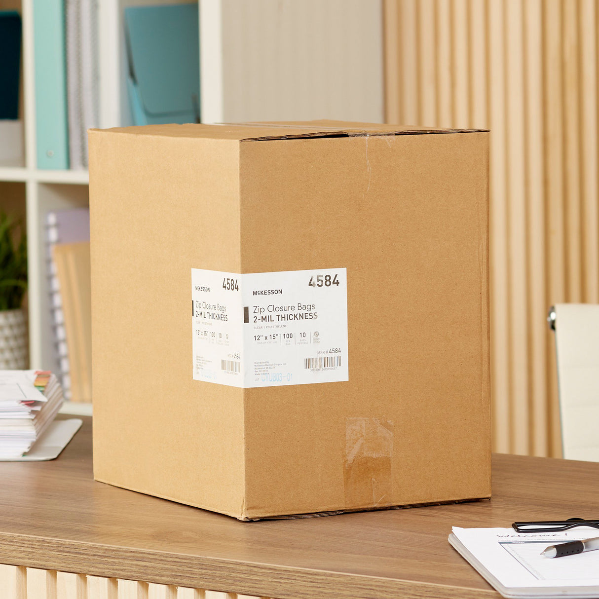 Reclosable Bag McKesson 12 X 15 Inch Polyethylene Clear Zipper Closure - BeHope