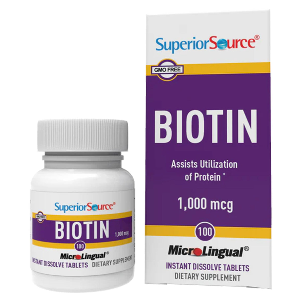 Biotin Supplement Up&Up Vitamin B7 1,000 mcg Strength Tablet 100 per Bottle - BeHope