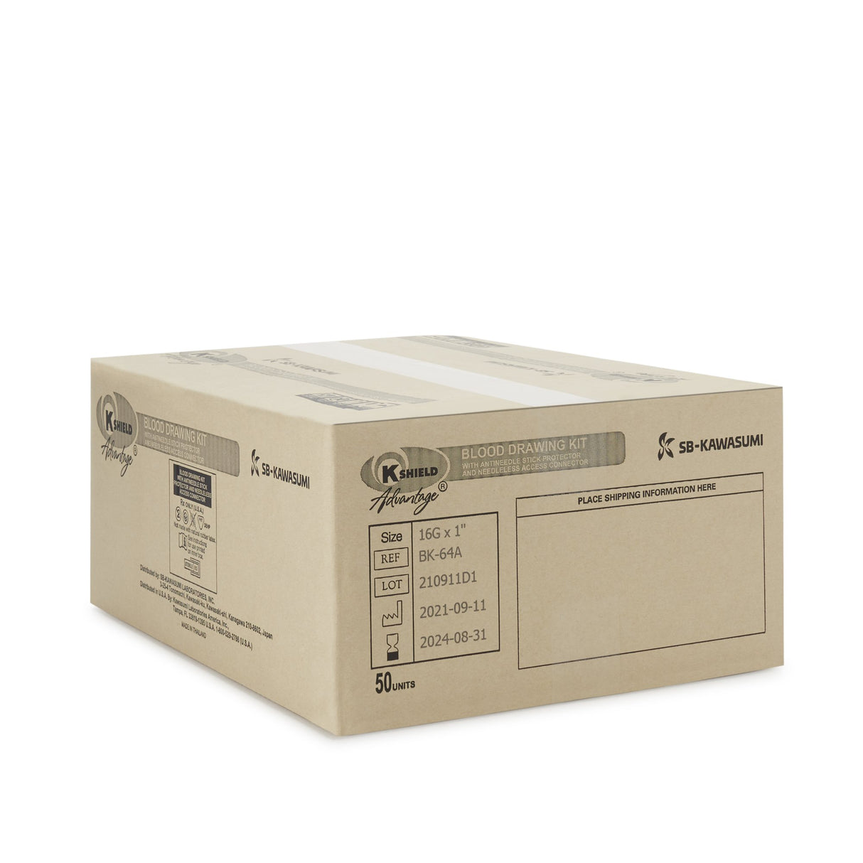 Blood Draw Kit K-Shield® Advantage 600 mL Blood Collection Bag - BeHope